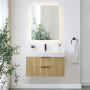 Altair Livia 36" Wall-mounted Single Bathroom Vanity with White Artificial Drop-in Sink