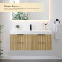 Altair Livia 48" Wall-mounted Single Bathroom Vanity with White Artificial Drop-in Sink