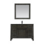 Altair Maribella 48" Single Bathroom Vanity Set in Carrara White Marble Countertop with Mirror