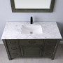 Altair Maribella 48" Single Bathroom Vanity Set in Carrara White Marble Countertop with Mirror