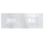 Altair Salerno Double Sink Bathroom Vanity Countertop in Aosta White Altair Salerno Double Sink Bathroom Vanity Countertop in Aosta White