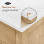 Altair Salome Bathroom Vanity in Weathered Fir with Grain White Engineered Stone Countertop