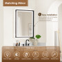 Altair Salome Bathroom Vanity in Weathered Fir with Grain White Engineered Stone Countertop