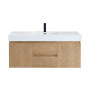 Altair Siena 48" Wall-mounted Single Bathroom Vanity with White Artificial Drop-in Sink
