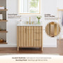 Altair Sierra 36" Single Bathroom Vanity in Washed Light Brown with Engineered Stone Countertop Altair Sierra 36" Single Bathroom Vanity in Washed Light Brown with Engineered Stone Countertop