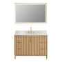 Altair Sierra 48" Single Bathroom Vanity in Washed Light Brown with Engineered Stone Countertop Altair Sierra 48" Single Bathroom Vanity in Washed Light Brown with Engineered Stone Countertop