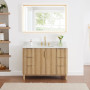 Altair Sierra 48" Single Bathroom Vanity in Washed Light Brown with Engineered Stone Countertop Altair Sierra 48" Single Bathroom Vanity in Washed Light Brown with Engineered Stone Countertop