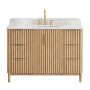Altair Sierra 48" Single Bathroom Vanity in Washed Light Brown with Engineered Stone Countertop Altair Sierra 48" Single Bathroom Vanity in Washed Light Brown with Engineered Stone Countertop