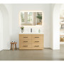 Altair Sigrid Bathroom Vanity in White Oak with White Artificial Drop-in Sink Altair Sigrid Bathroom Vanity in White Oak with White Artificial Drop-in Sink