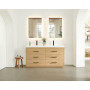 Altair Sigrid Bathroom Vanity in White Oak with White Artificial Drop-in Sink Altair Sigrid Bathroom Vanity in White Oak with White Artificial Drop-in Sink