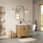 Altair Solara 24" Single Bathroom Vanity in Weathered Fir with White Ceramic Intergated Sink Altair Solara 24" Single Bathroom Vanity in Weathered Fir with White Ceramic Intergated Sink