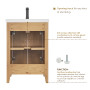 Altair Solara 24" Single Bathroom Vanity in Weathered Fir with White Ceramic Intergated Sink Altair Solara 24" Single Bathroom Vanity in Weathered Fir with White Ceramic Intergated Sink