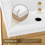Altair Solara 24" Single Bathroom Vanity in Weathered Fir with White Ceramic Intergated Sink Altair Solara 24" Single Bathroom Vanity in Weathered Fir with White Ceramic Intergated Sink