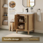 Altair Solara 24" Single Bathroom Vanity in Weathered Fir with White Ceramic Intergated Sink Altair Solara 24" Single Bathroom Vanity in Weathered Fir with White Ceramic Intergated Sink