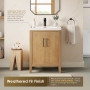 Altair Solara 24" Single Bathroom Vanity in Weathered Fir with White Ceramic Intergated Sink Altair Solara 24" Single Bathroom Vanity in Weathered Fir with White Ceramic Intergated Sink