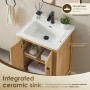 Altair Solara 24" Single Bathroom Vanity in Weathered Fir with White Ceramic Intergated Sink Altair Solara 24" Single Bathroom Vanity in Weathered Fir with White Ceramic Intergated Sink