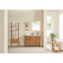 Altair Velora Bathroom Vanity in Mango Brown with Grain White Engineered Stone Countertop Altair Velora Bathroom Vanity in Mango Brown with Grain White Engineered Stone Countertop