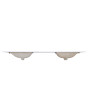Altair Viterbo Double Sink Bathroom Vanity Countertop in Snow White Altair Viterbo Double Sink Bathroom Vanity Countertop in Snow White