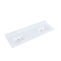 Altair Viterbo Double Sink Bathroom Vanity Countertop in Snow White Altair Viterbo Double Sink Bathroom Vanity Countertop in Snow White