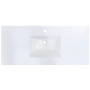 Altair Viterbo Single Sink Bathroom Vanity Countertop in Snow White Altair Viterbo Single Sink Bathroom Vanity Countertop in Snow White