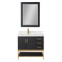 Altair Wildy 36" Single Bathroom Vanity Set with Grain White Composite Stone Countertop Altair Wildy 36" Single Bathroom Vanity Set with Grain White Composite Stone Countertop