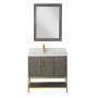 Altair Wildy 36" Single Bathroom Vanity Set with Grain White Composite Stone Countertop Altair Wildy 36" Single Bathroom Vanity Set with Grain White Composite Stone Countertop