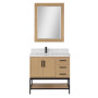 Altair Wildy 36" Single Bathroom Vanity Set with Grain White Composite Stone Countertop Altair Wildy 36" Single Bathroom Vanity Set with Grain White Composite Stone Countertop