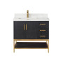 Altair Wildy 36" Single Bathroom Vanity Set with Grain White Composite Stone Countertop Altair Wildy 36" Single Bathroom Vanity Set with Grain White Composite Stone Countertop
