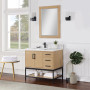 Altair Wildy 36" Single Bathroom Vanity Set with Grain White Composite Stone Countertop Altair Wildy 36" Single Bathroom Vanity Set with Grain White Composite Stone Countertop