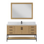 Altair Wildy 60" Single Bathroom Vanity Set with Grain White Composite Stone Countertop Altair Wildy 60" Single Bathroom Vanity Set with Grain White Composite Stone Countertop