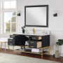 Altair Wildy 60" Single Bathroom Vanity Set with Grain White Composite Stone Countertop Altair Wildy 60" Single Bathroom Vanity Set with Grain White Composite Stone Countertop