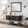 Altair Wildy 60" Single Bathroom Vanity Set with Grain White Composite Stone Countertop Altair Wildy 60" Single Bathroom Vanity Set with Grain White Composite Stone Countertop