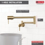 Delta 24" Wall-Mounted Pot Filler - Chrome Delta 24" Wall-Mounted Pot Filler - Chrome