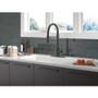 Delta Trinsic 1.8 GPM Single Hole Pre-Rinse Pull Down Kitchen Faucet - Matte Black