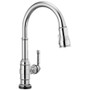Delta Broderick 1.8 GPM Single Hole Pull Down Kitchen Faucet with Touch2O - Chrome