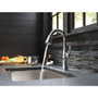 Delta Cassidy Pull-Down Bar/Prep Faucet with Magnetic Docking Spray Head - Includes Lifetime Warranty - Lumicoat Chrome