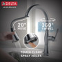 Delta Cassidy Pull-Down Kitchen Faucet with Magnetic Docking Spray Head and ShieldSpray - Lumicoat Chrome