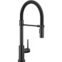 Delta Trinsic Semi Pro 1.8 GPM Single Hole Pull Down Touchless Kitchen Faucet with Touch2O, MagnaTite, Diamond Seal and Touch-Clean Technologies - Matte Black