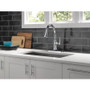 Delta Coranto 1.8 GPM Single Hole Pull Down Kitchen Faucet with On/Off Touch Activation, Magnetic Docking Spray Head and ShieldSpray - Chrome