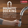 Delta Emmeline 1.8 GPM Single Hole Pull Down Bar/Prep Faucet with Magnetic Docking Spray Head - Matte Black