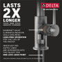 Delta Trinsic Pull-Down Bar/Prep Faucet with On/Off Touch Activation, Magnetic Docking Spray Head, and Optional Base Plate - Includes Lifetime Warranty (5 Year on Electronic Parts) - Matte Black