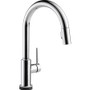 Delta Trinsic Pull-Down Kitchen Faucet with On/Off Touch Activation, Magnetic Docking Spray Head - Includes Lifetime Warranty (5 Year on Electronic Parts) - Chrome