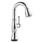Delta Cassidy Pull-Down Bar/Prep Faucet with On/Off Touch Activation and Magnetic Docking Spray Head - Lumicoat Chrome