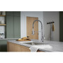 Kohler Tempered 1.5 GPM Single Hole Pre-Rinse Pull Down Kitchen Faucet - Polished Chrome