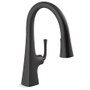 Kohler Graze 1.5 GPM Single Hole Pull Down Kitchen Faucet - Matte Black Kohler Graze 1.5 GPM Single Hole Pull Down Kitchen Faucet - Matte Black