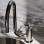 Kohler Billet 1.5 GPM Single Hole Kitchen Faucet - Includes Side Spray and Single Cross Handle - Polished Chrome Kohler Billet 1.5 GPM Single Hole Kitchen Faucet - Includes Side Spray and Single Cross Handle - Polished Chrome