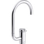 Kohler Components 1.5 GPM Single Hole Bar Faucet with Extended Reach High-Arch Swivel Spout and Two Function Aerator with SoftRinse Spray - Polished Chrome Kohler Components 1.5 GPM Single Hole Bar Faucet with Extended Reach High-Arch Swivel Spout and Two Function Aerator with SoftRinse Spray - Polished Chrome