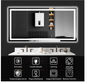 Royal 36"x60" LED Bathroom Mirror with Lights, Dimmable，Anti-Fog，Bathroom Vanity Mirror for Wall, Backlit + Front Lit, Memory Function, Shatter-Proof, Tempered Glass