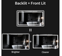 Royal 36"x60" LED Bathroom Mirror with Lights, Dimmable，Anti-Fog，Bathroom Vanity Mirror for Wall, Backlit + Front Lit, Memory Function, Shatter-Proof, Tempered Glass