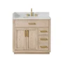 Altair Gavino 36" Free Standing Single Basin Vanity Set with Cabinet and Engineered Stone Vanity Top